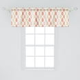 thumbnail image 2 of Ambesonne Salmon Window Valance, Foliage Fall Season Leaves, 54" X 18", Beige Salmon and White, 2 of 3