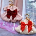 thumbnail image 4 of Neinkie Chien Princesse Robes Chiot Noeud Robe Animal Tutu Robes Chiot Princesse Robes d'Été pour Petit Chat Chiot Chien Moyen, 4 of 7