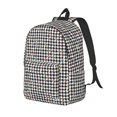 thumbnail image 1 of Fotbe Black And White Houndstooth Mochila de Lona con Estampado, Mochila Duradera, Mochila Versátil de Alta Calidad, Mochila Compacta Vintage-Small, 1 of 5