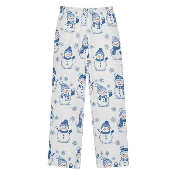 joogoo Snowman Snowflake Pajama Pants Pj Bottoms Sleepwear Lounge L