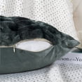 thumbnail image 4 of Home Soft Things Shar Pei Faux Fur Decorative Throw Pillow Covers, Soft Velvety Pillow Cases Cushion Covers, No Pillow Insert, Set of 2, Meteorite, 14" x 26", 4 of 7