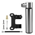 thumbnail image 1 of Mountain Bike Aluminum Alloy Mini Pump Portable Road Bike Silver, 1 of 9