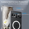 thumbnail image 4 of Jiahe Cover For Google Pixel 7,6.3 icnh Case,Magnetic Case Compatible with MagSafe,Slim Shockproof Metal Bumper Hard Back with Camera Lens Protector,Silver, 4 of 10