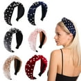 thumbnail image 2 of Diadema De Perlas, Diadema Antideslizante, Aros Para El Cabello, Diadema De Plástico Multicolor Para Mujer, Tocado Vintage, Buena Elasticidad Para Mujer Monstrate CE008224-02, 2 of 6
