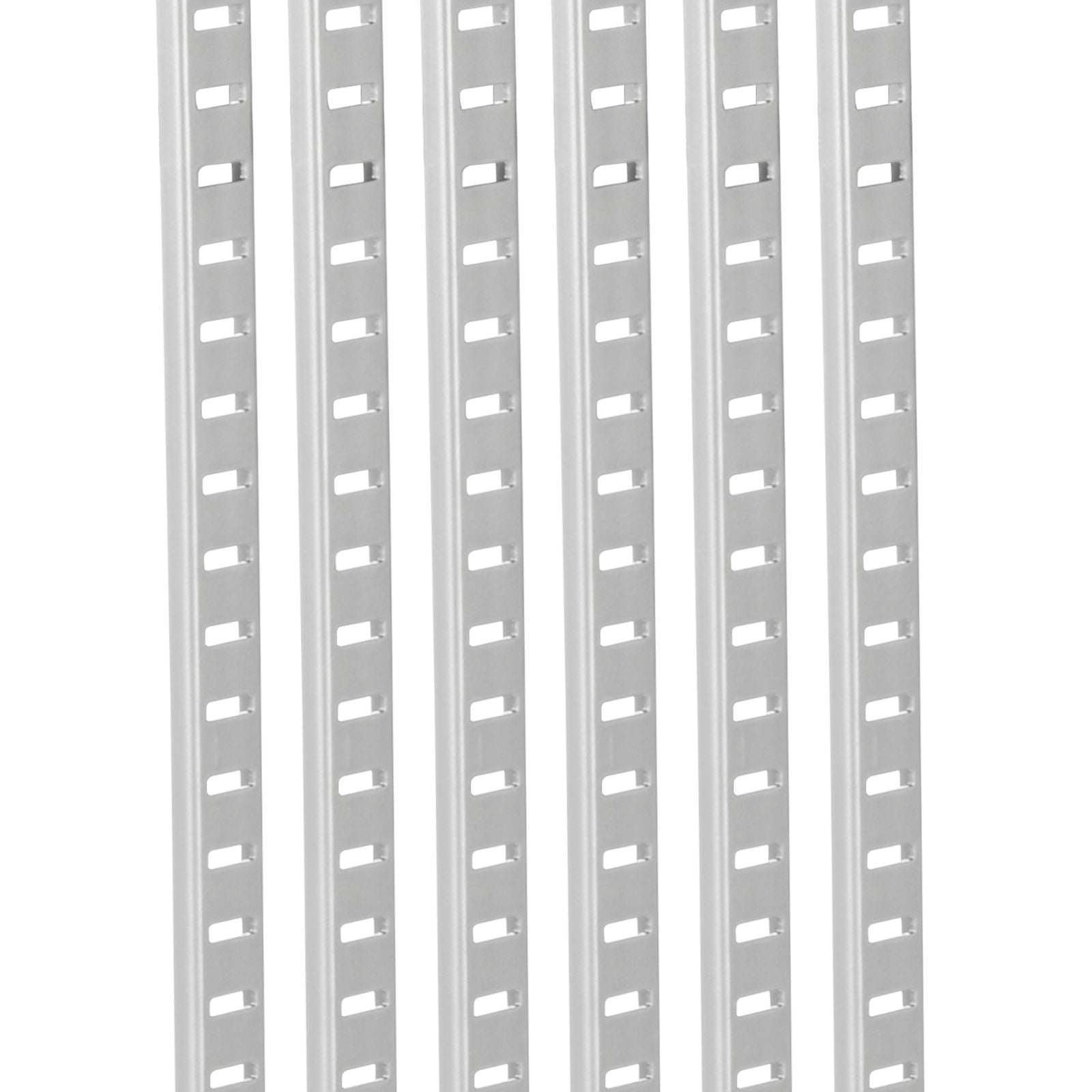 Heavy-Duty Pilaster Shelf Track Multi-Tier Adjustable Height and Width SPCC Steel for Living Room Bedroom Storage