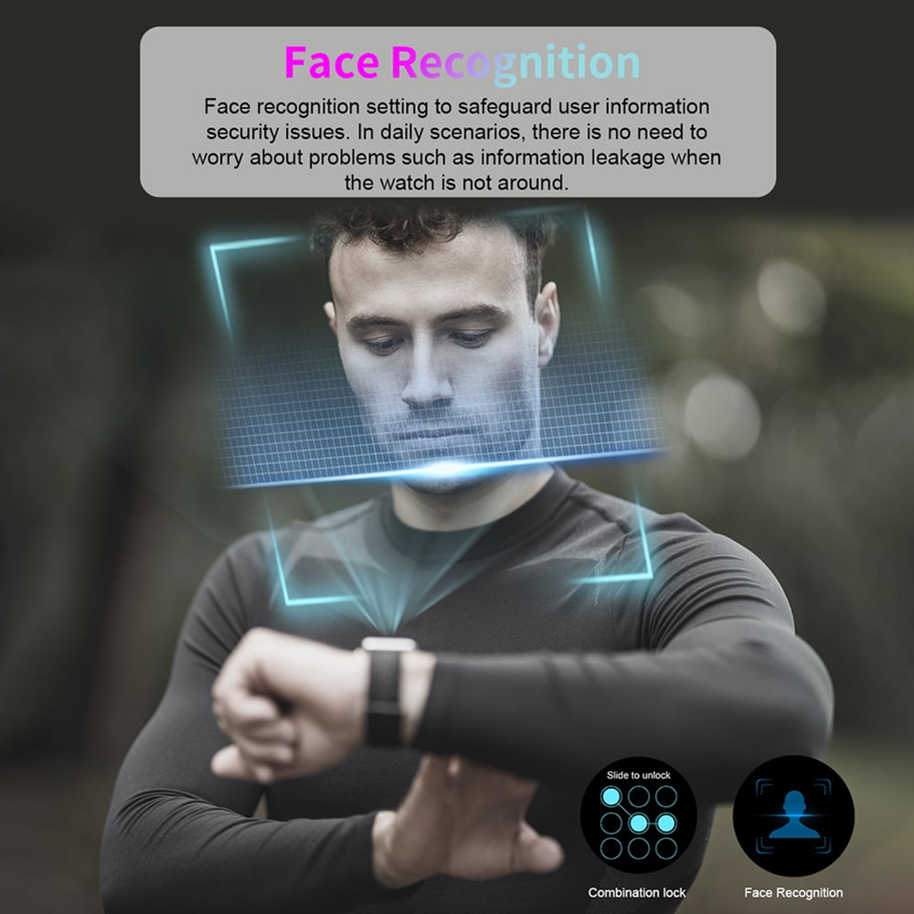 Rainbuvvy DM30 4G Smart Watch 1.6 Inch IPS Screen Dual System Dual 5.0MP Camera 4GB+64GB 1050mAh WIFI GPS Face ID for Android or iOS