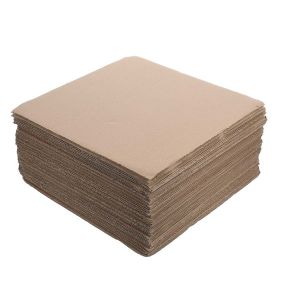 HOMEMAXS 50pcs Flat Cardboard Sheets For Packing Supplies And Small Business Packaging Brown Corrugated Cardboard Sheets For Box Divider And Shipping Carton Divider