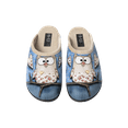 thumbnail image 1 of Fin Flex Pantoufles Antidérapantes pour Femmes Intérieur Extérieur Bleu à Imprimé Animal à Enfiler RP2 Snowy Owl, 1 of 2
