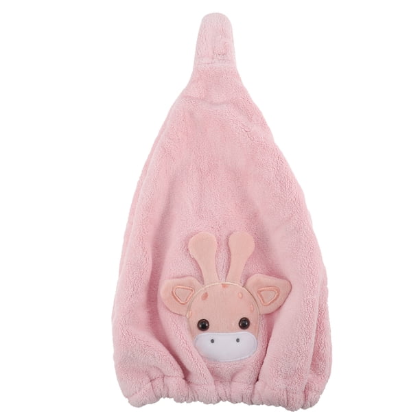 Ciervos de dibujos animados Toalla de secado rápido Toalla de coral Toalla de pelo Wrap Wrap Towel Toalla
