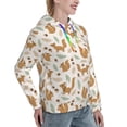 thumbnail image 2 of Yiaed Squirrel And Leaves Print Womens Casual Hoodies Crew Neck Long Sleeve Sweatshirts With Pocket Pullover Tops Women's Hooded Sweatshirt-X-Large, 2 of 5