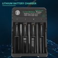 thumbnail image 2 of Cargador de batería de litio 18650 de 4 ranuras Soporte de carga USB inteligente de 3,7 V Cargador de linterna brillante 14500, 2 of 2