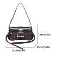 thumbnail image 2 of Bolsos Mdaja Punk Y2k Bolso para Mujer Cuero Con Masa Axilas Modernas, 2 of 9