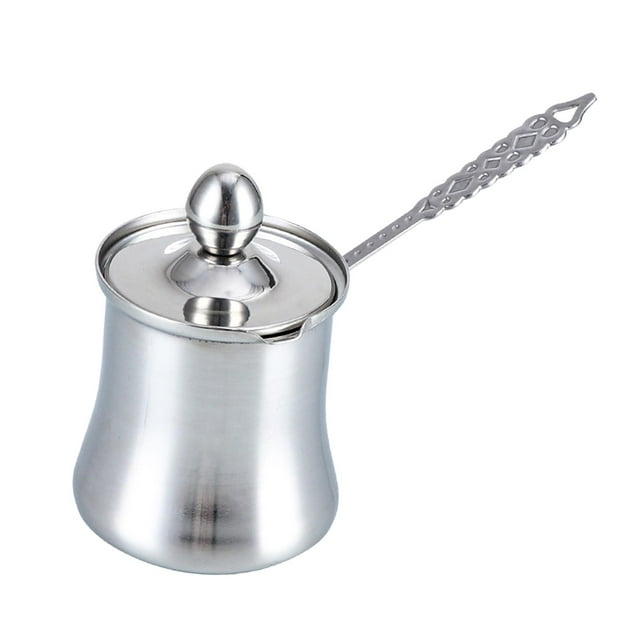 Tnarru Coffee Pot Arabic Multipurpose Comfortable Grip Chocolate Coffee Maker Water Kettle for Outdoor Kitchen Cafe Household Office 760ml