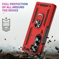 thumbnail image 3 of Dteck for Galaxy Z Fold 6 Case with Screen Protector, Hinge Protection Case with Rotating Ring Magnetic Kickstand, Hybrid Shockproof Rugged Case for Samsung Galaxy Z Fold 6 5G,Red, 3 of 7