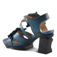 thumbnail image 7 of Spring Step L'Artiste Shelly – Women's Hand-Painted Floral Leather Platform Sandal with Adjustable Ankle Strap - Artistic Block Heel For Everyday Wear, 7 of 7