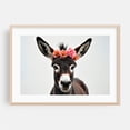 thumbnail image 2 of Floral baby donke - Photography Animal Humor Floral Wildlife Farmhouse Portrait Rustic Unframed Wall Art Print 24 x 36 inches, 2 of 7