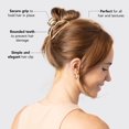 thumbnail image 3 of Fashion Simple Metal Open Shape Hair Claw Clips, Gold Hair Accessories for Women,Geometric elegant hair clip claw clip, 3 of 7