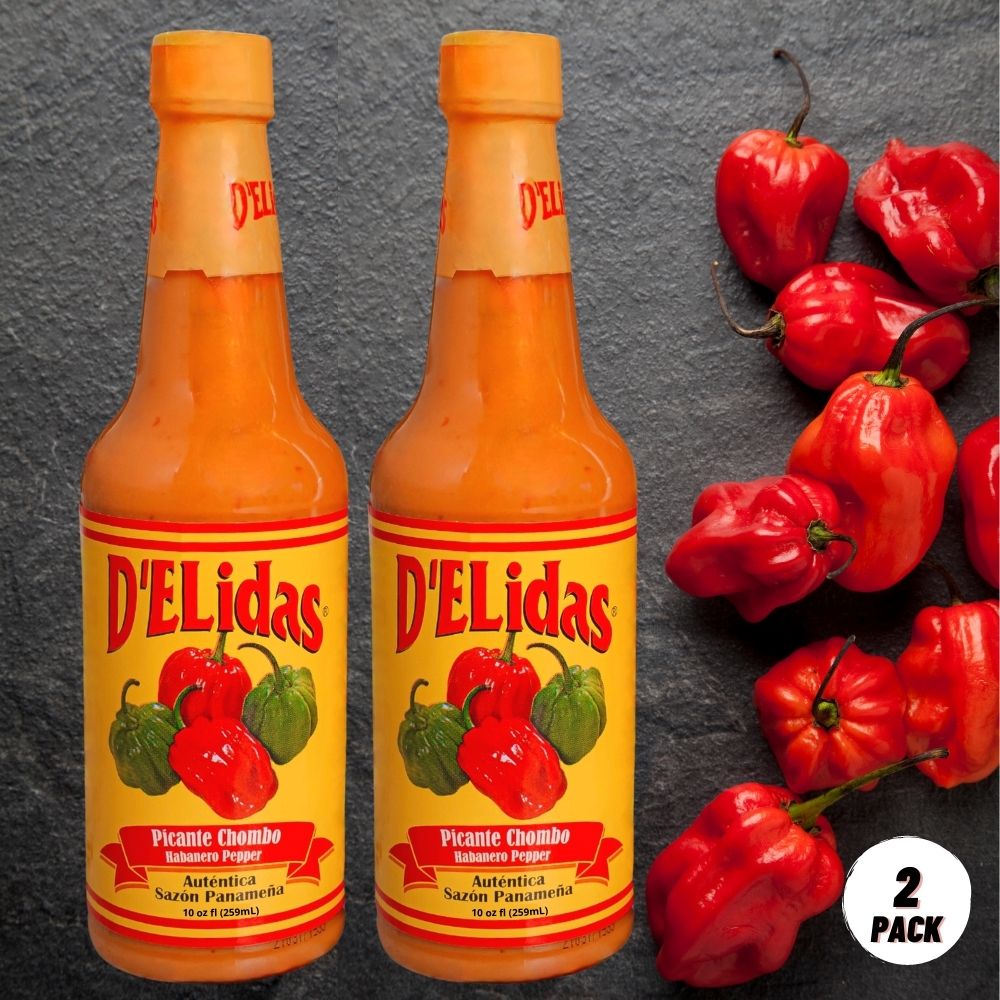 D'ELIDAS Habanero Hot Sauce, All Natural Hot Sauce Made of Habanero Pepper, Chombo Picante Sauce #1 in Panama, Non-GMO and Keto Friendly Food (10oz, 2-pack ) - image 2 of 7