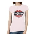 thumbnail image 1 of California Sun Surf Fun T-Shirt à Manches Courtes pour Femmes - Rose Clair - Grand, 1 of 1