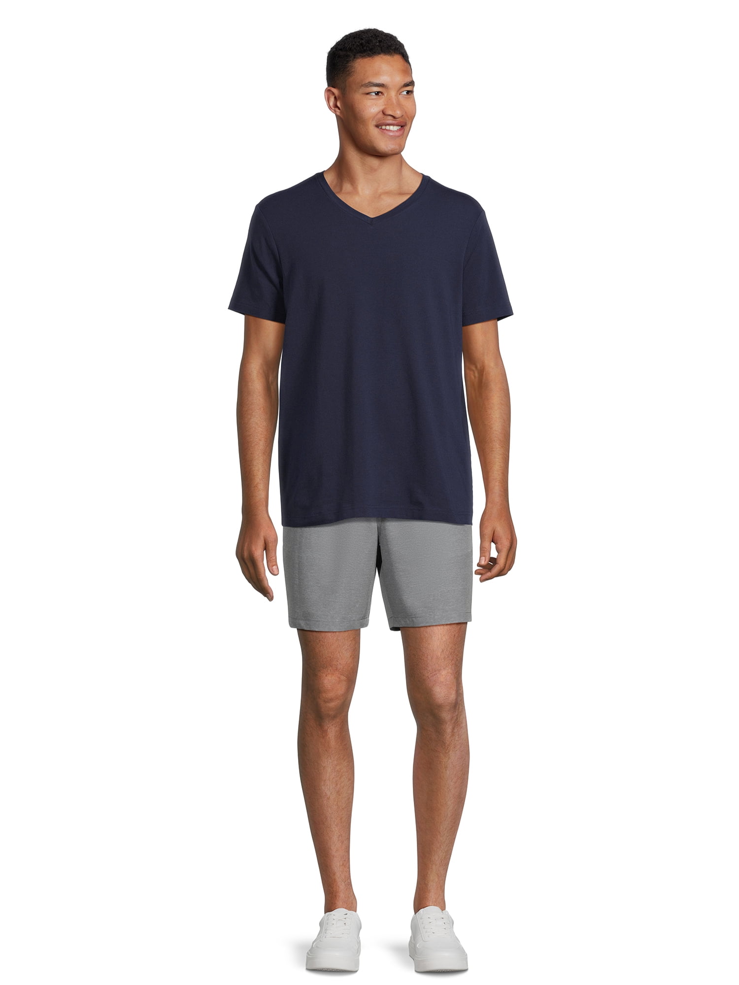 George Men’s & Big Men’s V-Neck Textured Short Sleeve Tee, Sizes S-3XL