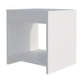 thumbnail image 5 of Dtwnek Wood Nightstand with Open Storage Shelf, White, 5 of 7