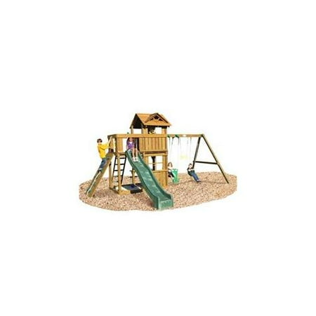 Playtime PS10CAMSBR Cambridge Swing Set- Swing Beam With Rope Accessories