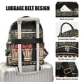 thumbnail image 3 of FORMRS Mini Backpack Purse for Women Travel Daypack Casual Shoulder Bag, Beige Striped Trees, 3 of 7