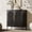 Black Single, variant on UGTOO 31" Black Storage Accent Cabinet, Modern Glam 2-Door Sideboard Buffet Console Table with Gold Handles & Fluted Doors for Living Room Home Office