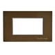 thumbnail image 1 of Placa Para Contacto Omega 3 Módulos Plástico Chocolate, 1 of 3