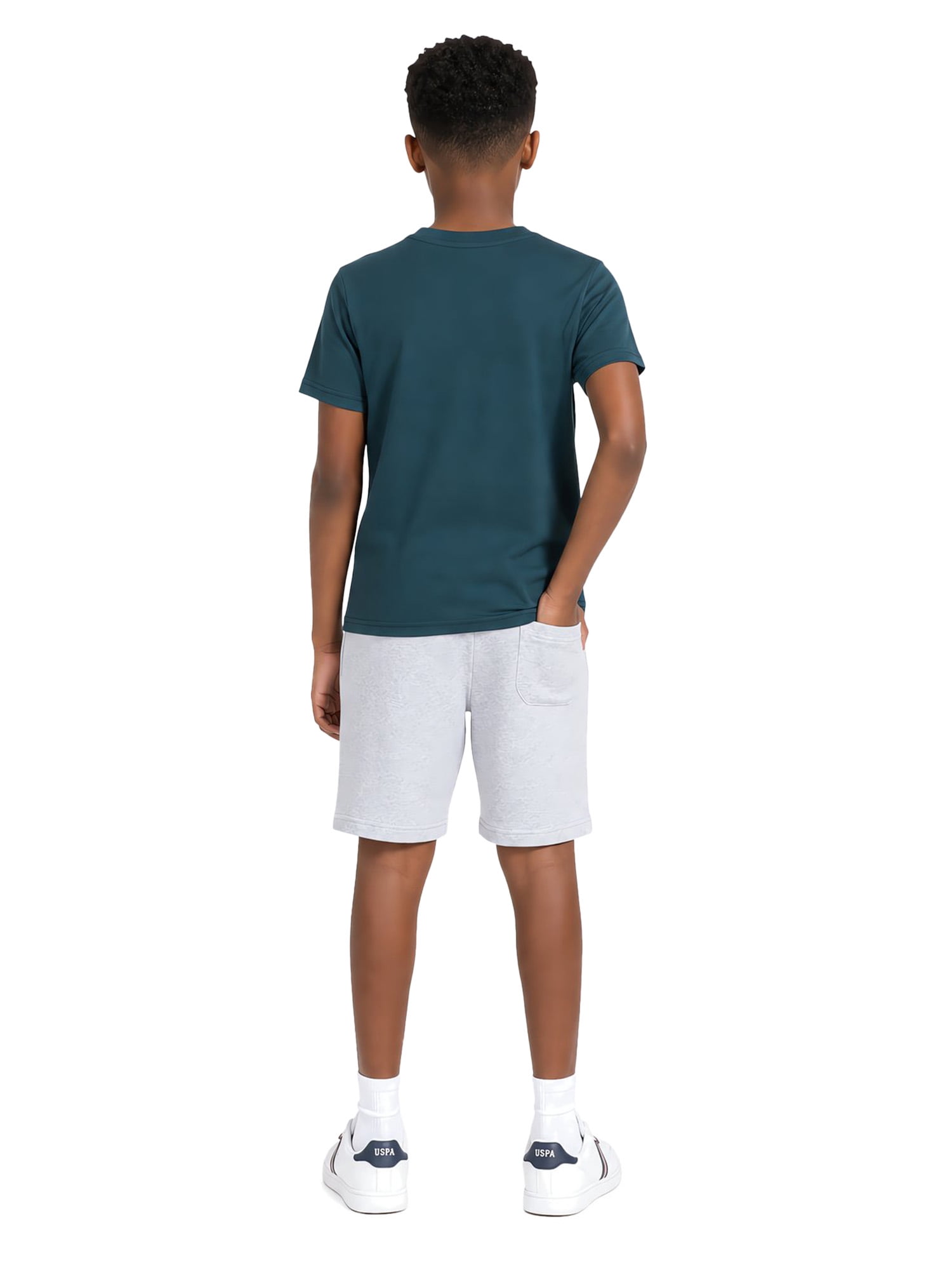 U.S. Polo Assn. Boys Crewneck T-shirt, Sizes 4-18