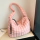 thumbnail image 5 of Bolso de hombro acolchado para mujer, bolso Hobo acolchado, bolso de hombro hinchado para viajes al aire libre, 5 of 7