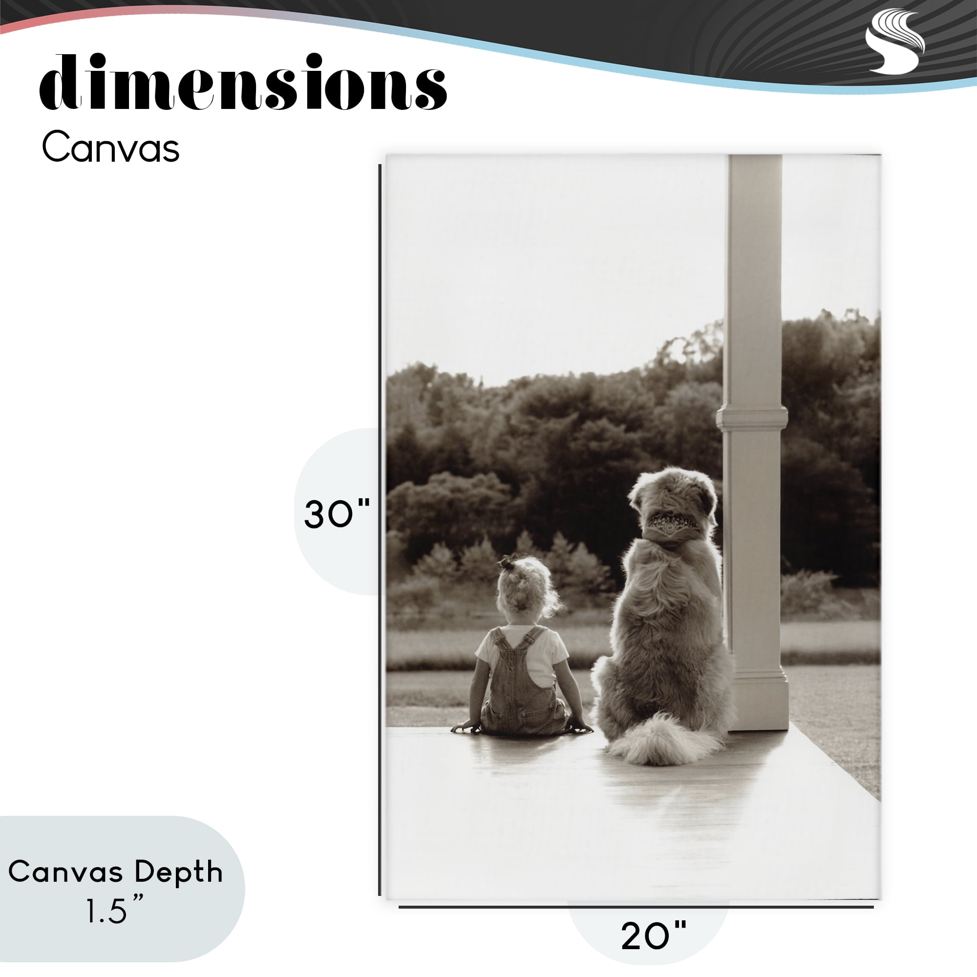 Stupell Industries Child And Dog Friendship Canvas Wall Art, design by Kendra Dew