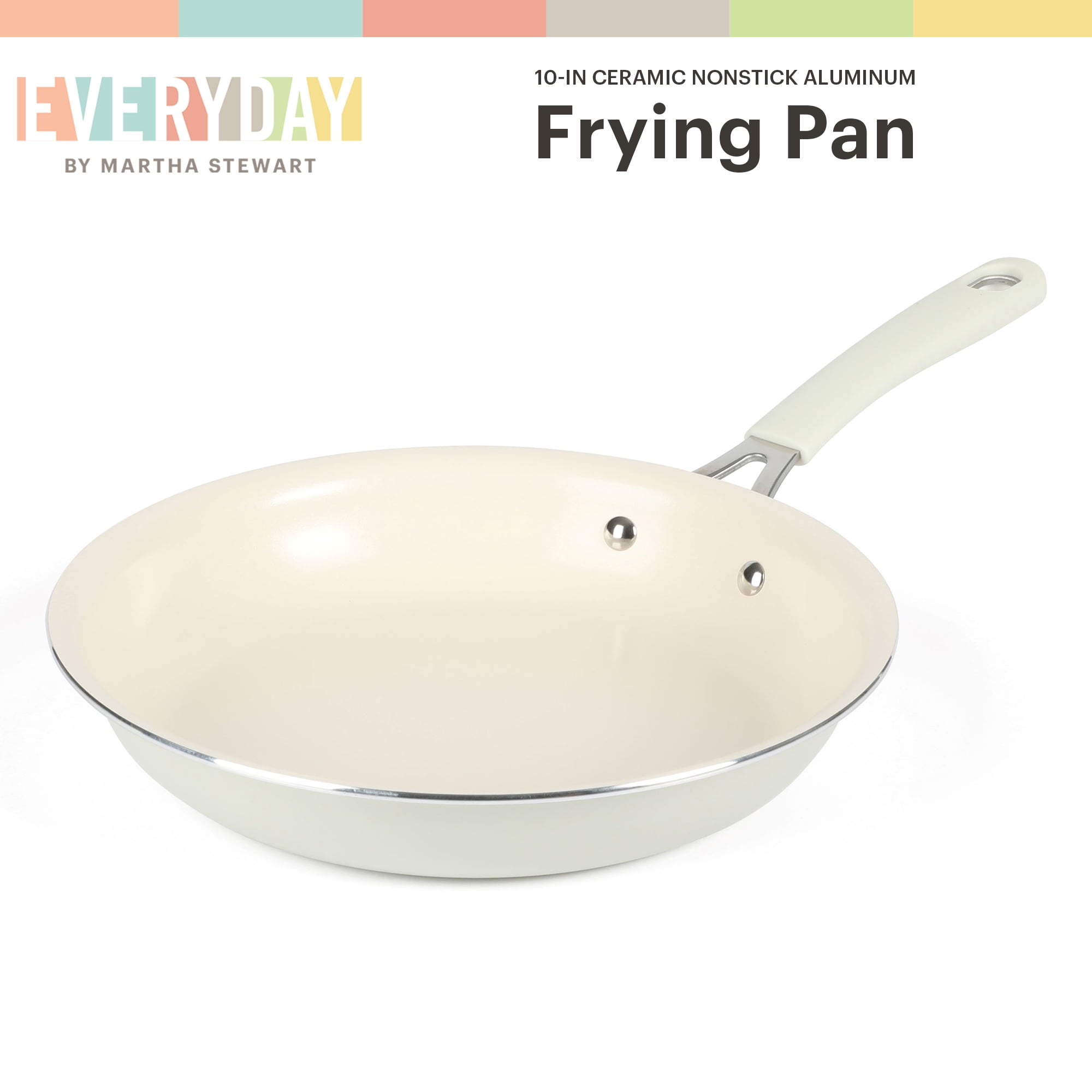 Martha Stewart Everyday Charlemont 10-inch Linen Aluminum Fry Pan
