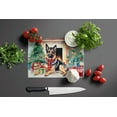 thumbnail image 3 of German Shepherd Cozy Christmas Glass Cutting Board Large 12 in x 15 in, 3 of 5