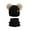 Black, variant on Girls Winter Hat and Scarf Set, Warm Beanie Knit Lined Neck Warmer Set Christmas Gift for Ages 4-10 Years Boys Girls
