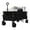Black, variant on QinaQin Heavy-Duty Foldable Beach Buggy, Extra-Long Multi-Functional Trolley, Equipped with All-Terrain Wheels, 350 Lb Load Capacity, Foldable, with Cup Holder and Telescopic Handle