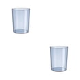 thumbnail image 4 of Bewildely Cubo de basura nórdico transparente, cubo de basura, contenedor de almacenamiento de tipo abierto, cubo de basura para el hogar, el Azul transparente 10L 2Conjunto, 4 of 6