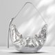 thumbnail image 3 of Bolsos de hombro para mujer Bolsos con cordón para las axilas Monedero de bola de masa hervida (Plata) Ndcxsfigh Para Estrenar, 3 of 6
