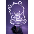 thumbnail image 4 of I Love You Bear Light Up Lamp LED Personalized I Heart U Teddy Bear Night Lamp, Light Up A Loved One's Life, Our Newest Feature - It's WOW, With Remote, 16 Color Options, Free Engraved, Great Gift, 4 of 11