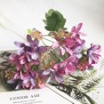 thumbnail image 1 of Ramo de flores artificiales de peonía para decoración, ramo de flores falsas de seda de color púrpura para decoración de bodas, jardín y sala de estar, para otoño, 1 ud., 1 of 4
