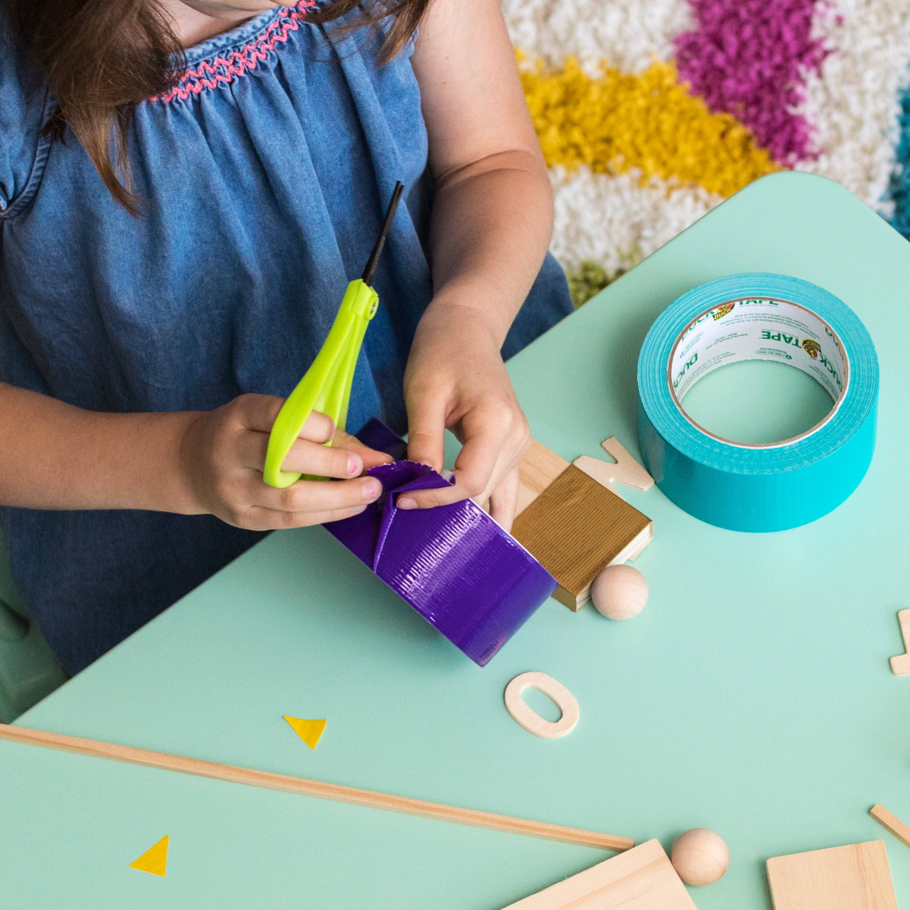 Duck Brand 1 In X Yd Violet Colored Duct Tape Walmart Com Walmart Com