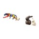 thumbnail image 5 of Elegante Conjunto De Figuras De Cerámica De Leopardo Y Conejo Para Decoración Del Hogar. Escultura De Animales, Adorno Perfecto Para Estantería, Vitrina Y Jardín Interior., 5 of 8