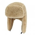 thumbnail image 3 of Winter Trapper Hats Ear Flaps Snow Winter Lei Feng Hat for Men Adults Khaki, 3 of 8