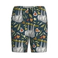 thumbnail image 3 of Picia Cute Sloth Pajama Shorts for Men, Men's Pajama Bottoms, Sleepwear,Short Pajama Pants-XX-Large, 3 of 9