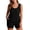 #071-Black, variant on Womenâs 3 Piece Tankini Swimsuit Sets Solid Color Striped Mix Modest Bathing Suits High Waist Swim Shorts with Pockets Sports Bra Top Removable Pads Plus Size Beach Pool Gift