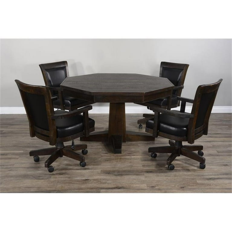 tobacco dining table Sunny Designs 1012TL2 Homestead Leaf Extension perfect for gatherings Obelia Tobacco Dark Wood Dining