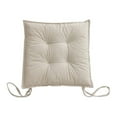 thumbnail image 2 of Chair Cushion Fixed Rope Seat Square Pad Seat Pad with Straps Pillows Non-Slide Washable Tear-Resistance for Bedroom Student Beige, 2 of 9
