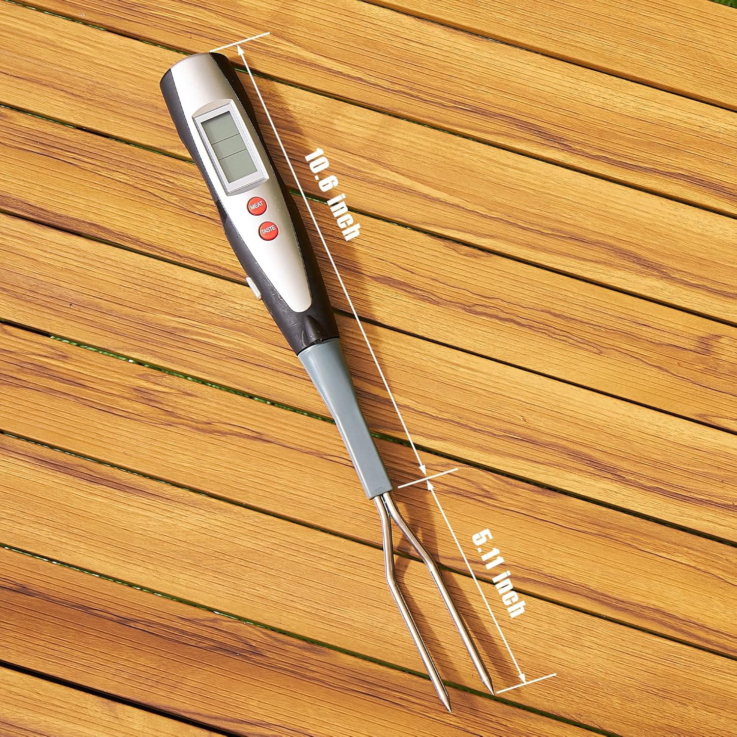 Meat Thermometer Fork Grill Digital Cooking Instant Read Suitable BBQ Smoker