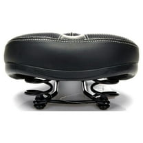 COSMOBETTY 1Piece Black Bike Saddle Comfortable Cycle Seat for Long Distance Riding Breathable Mountain Bike Seat Cushion