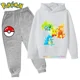 thumbnail image 1 of Ropa Deportiva de Pokémon para niños, Sudadera con capucha y pantalones de Pikachu de manga larga, conjuntos de 2 piezas, otoño, 1 of 1